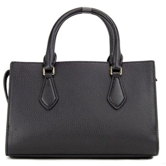 NEW Michael Kors Valerie Small East West Satchel Black Leather Crossbody Bag - Picture 3 of 12